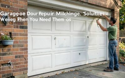 Garage Door Repair in Milwaukee: Reliable Solutions When You Need Them Most