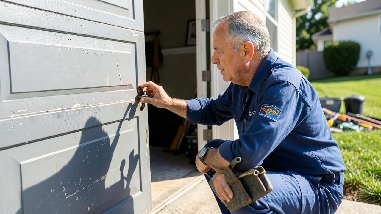 Garage door repair services overview including spring replacement, cable repair, opener troubleshooting, and panel replacemen Garage door repair services overview including spring replacement, cable repair, opener troubleshooting, and panel replacemen