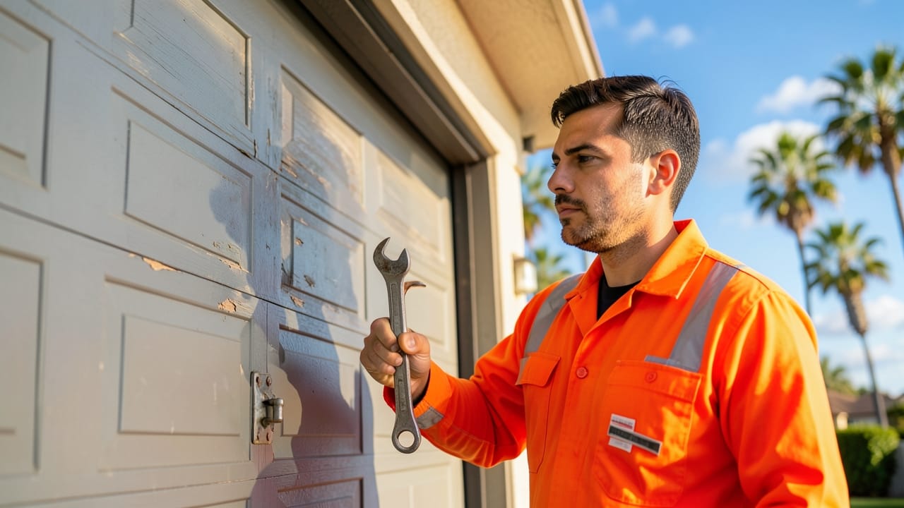 Emergency garage door repair near me in California, quick and reliable service in Los Angeles.
