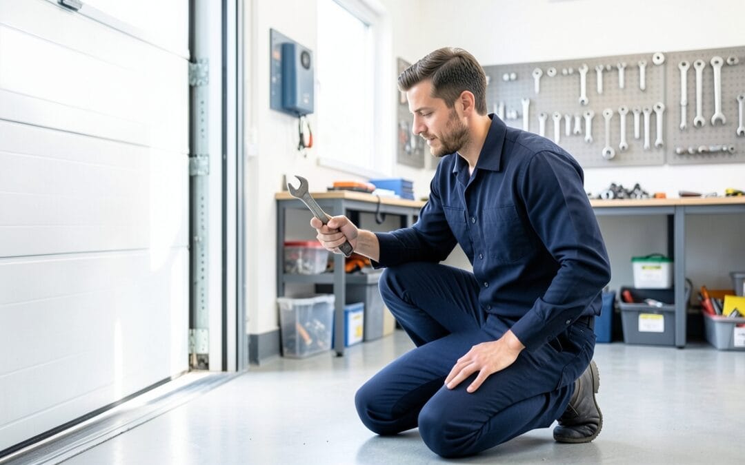 What are the common causes and repair methods for garage door spring failure?