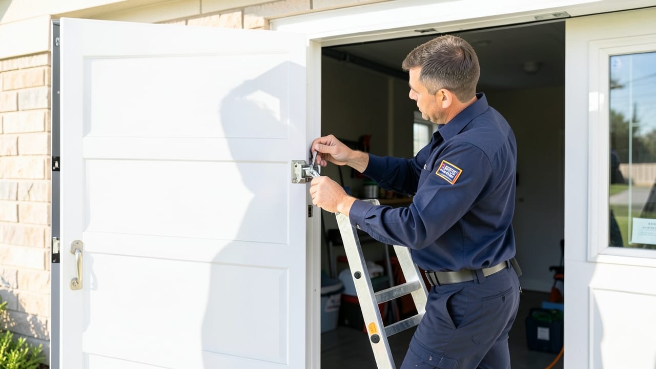 Garage door repair cost comparison in California illustrating why DIY efforts often exceed professional service expenses